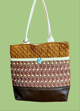 Load image into Gallery viewer, Wool & Wax Tote with Slip Pocket – By: Tally Ho Stitchery
