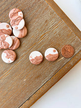 Load image into Gallery viewer, La Petite Rose LLC - Copper Clay Landscape Earrings, Sun Moon Clay Earrings