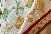 Load image into Gallery viewer, Old Truck & Flower Patchwork Quilt – By: Tally Ho Stitchery