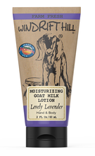Load image into Gallery viewer, Lovely Lavender Goat Milk Lotion 2oz Tube - By: Windrift Hill