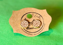 Load image into Gallery viewer, Handcrafted Leather Mini Earrings - By: AnH Slivertip Family
