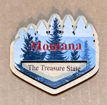 Load image into Gallery viewer, Montana & Yellowstone 3D Wood Magnets – By: AnH Silvertip Family