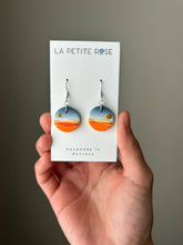 Load image into Gallery viewer, Celestial Mountain Landscape (Sun/Moon) Clay Earrings - By: La Petite Rose