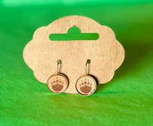 Load image into Gallery viewer, Handcrafted Leather Mini Earrings - By: AnH Slivertip Family
