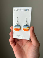 Load image into Gallery viewer, Celestial Mountain Landscape (Sun/Moon) Clay Earrings - By: La Petite Rose
