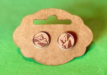 Load image into Gallery viewer, Handcrafted Leather Mini Earrings - By: AnH Slivertip Family
