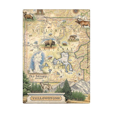 Load image into Gallery viewer, Yellowstone National Park Map Magnet - By: XPLORER MAPS