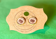 Load image into Gallery viewer, Handcrafted Leather Mini Earrings - By: AnH Slivertip Family
