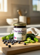 Load image into Gallery viewer, Huckleberry Jalapeño Jam - By: Maiden Montana