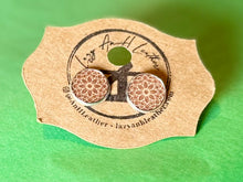 Load image into Gallery viewer, Handcrafted Leather Mini Earrings - By: AnH Slivertip Family