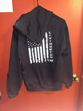 Load image into Gallery viewer, Livingston Flag Hoodie (Black) - By: 406 Vinyl Art
