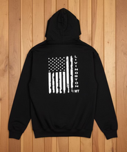 Load image into Gallery viewer, Livingston Flag Hoodie (Black) - By: 406 Vinyl Art