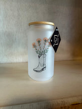 Load image into Gallery viewer, Livingston Boot Glass w/ Straw - By: 406 Vinyl Art