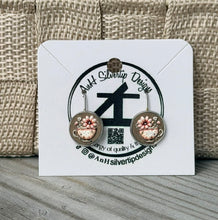 Load image into Gallery viewer, Round Art Drop Earrings – By: AnH Silvertip Designs