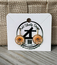 Load image into Gallery viewer, Round Art Drop Earrings – By: AnH Silvertip Designs