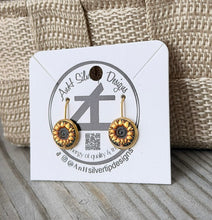 Load image into Gallery viewer, Round Art Drop Earrings – By: AnH Silvertip Designs
