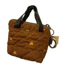 Load image into Gallery viewer, Golden Wildflowers mini purse by Tally Ho Stitchery