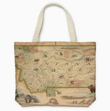 Load image into Gallery viewer, Montana Map Canvas Tote Bag – By: Xplorer Maps