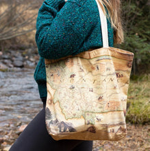 Load image into Gallery viewer, Montana Map Canvas Tote Bag – By: Xplorer Maps
