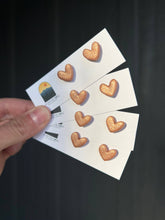 Load image into Gallery viewer, Rose Gold Heart Clay Stud Earrings – By: La Petite Rose