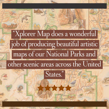Load image into Gallery viewer, Yellowstone National Park Map Reusable Pouch Tote – By: Xplorer Maps