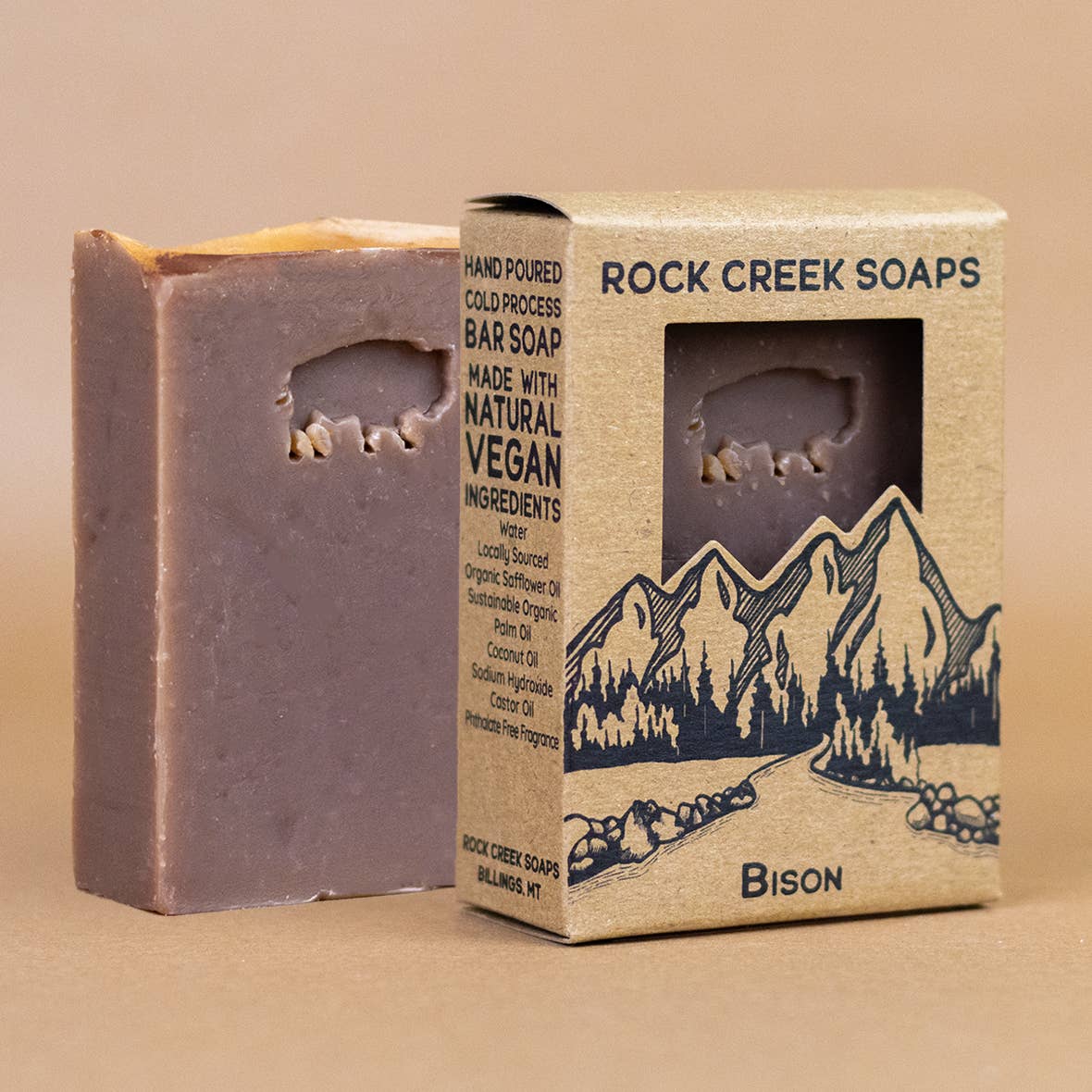 Bison Bar Soap By Rock Creek Soaps LuLu's Montana Market