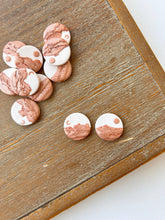 Load image into Gallery viewer, La Petite Rose LLC - Copper Clay Landscape Earrings, Sun Moon Clay Earrings
