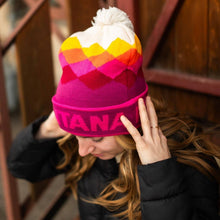 Load image into Gallery viewer, Montana Diamonds Pom Beanie - By: The Montana Scene
