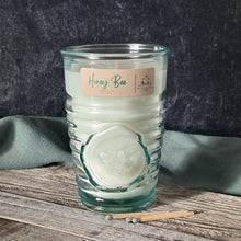 Load image into Gallery viewer, Pine and Sage Candles - Honey Bee 10 oz. Glass Candle
