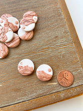 Load image into Gallery viewer, La Petite Rose LLC - Copper Clay Landscape Earrings, Sun Moon Clay Earrings
