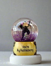 Load image into Gallery viewer, &quot;You&#39;re My Huckleberry&quot; Huck L. Bear Snow Globe - By: Mother Moose Gifts
