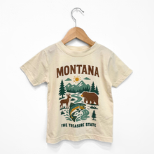 Load image into Gallery viewer, The Montana Scene - Montana Treasure State Toddler Tee - Natural
