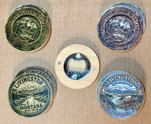 Load image into Gallery viewer, Montana &amp; Livingston Magnetic Bottle Openers – By: AnH Silvertip Family
