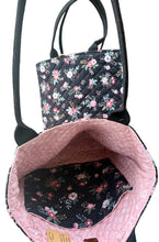 Load image into Gallery viewer, Handmade Quilted Tote Bag with Inside Pocket - By: Tally Ho Stitchery
