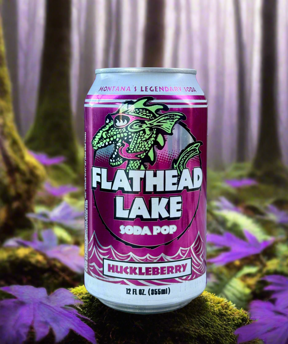 Lulu Soda Raspberry Gourmet Huckleberry Soda - By: Flathead Lake Soda Pop – LuLu's Montana ...