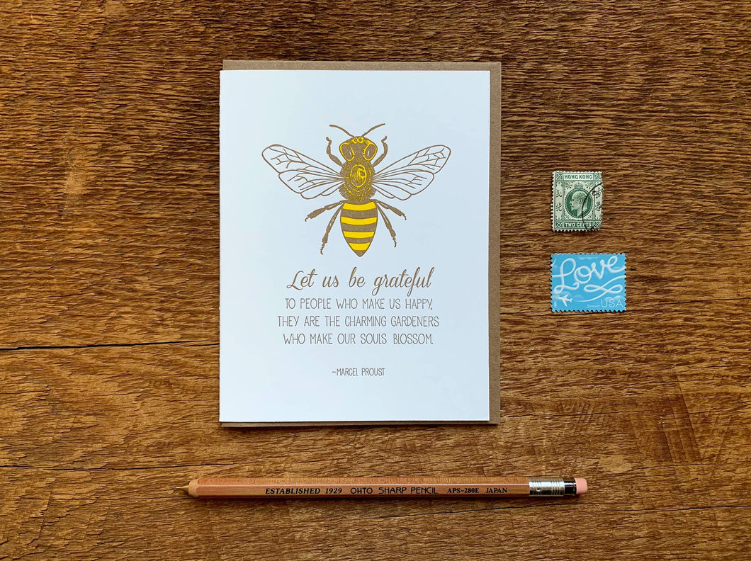 Be Grateful Card - By: Noteworthy Paper & Press