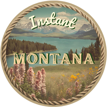 Load image into Gallery viewer, 4 oz Premium Travel Candles / Montana Postcard Tins - By: The Sacred Wild Candle Co
