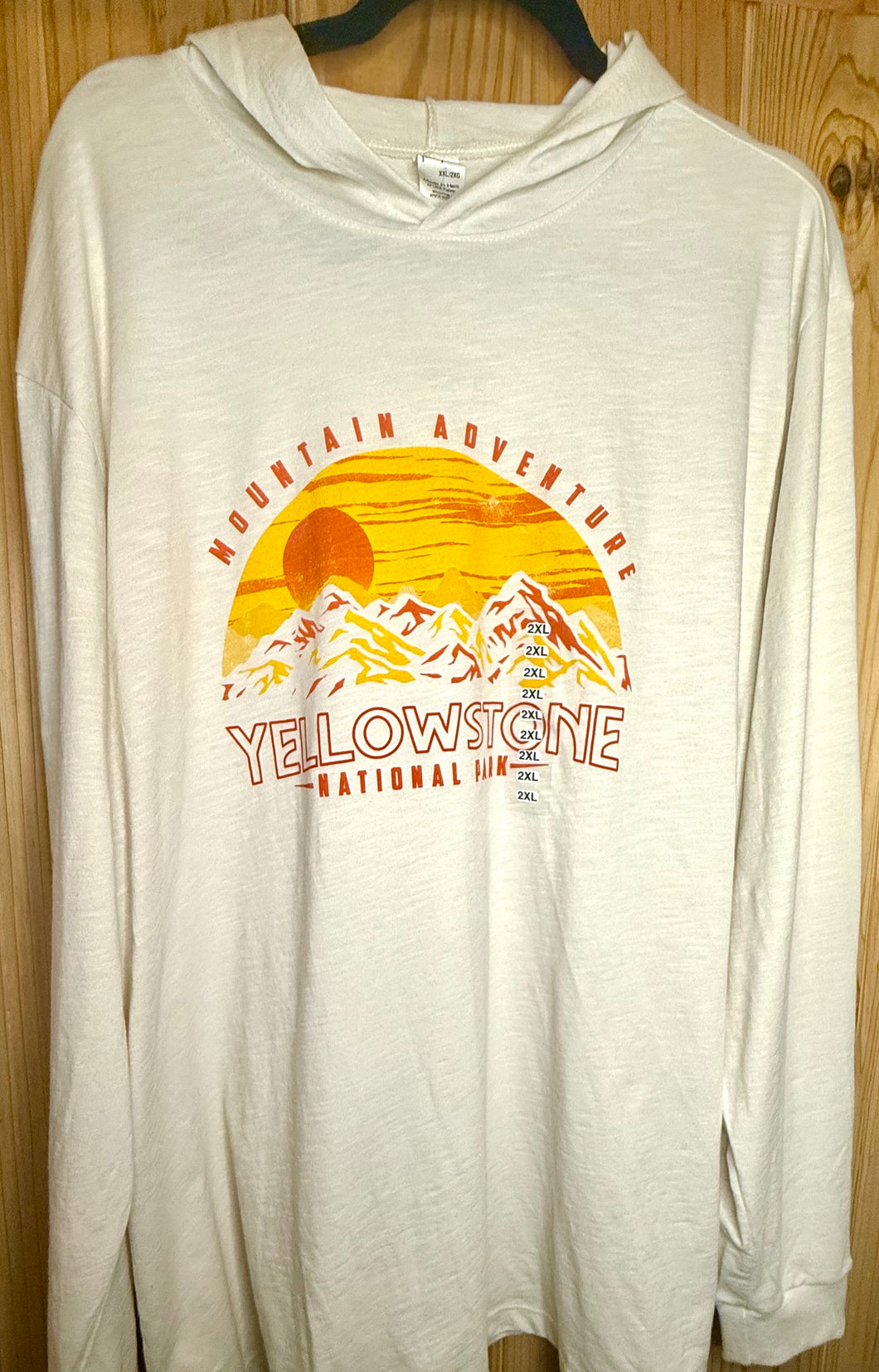 Yellowstone Mountain Adventure Long Sleeve Hoodie Tee
