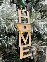 Load image into Gallery viewer, Montana Wood &amp; Acrylic Home Tree Ornament - By: MT Engraved
