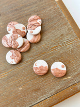 Load image into Gallery viewer, La Petite Rose LLC - Copper Clay Landscape Earrings, Sun Moon Clay Earrings
