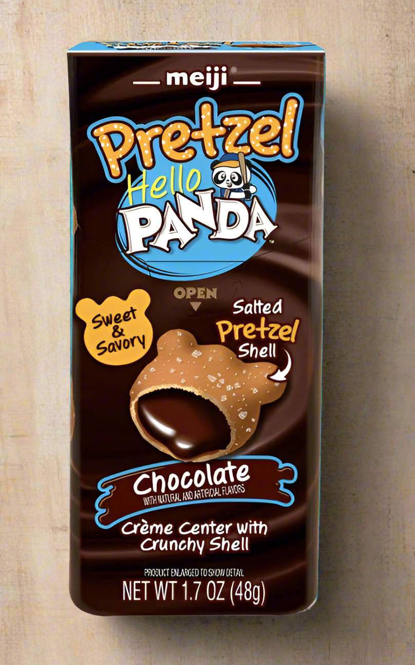 Hello Panda Chocolate Filled Pretzel - By: Meiji