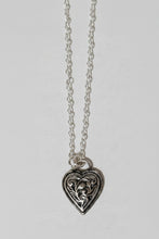 Load image into Gallery viewer, Sterling Silver Pressed Heart Necklace (#6607) – By: Cobblestone Designs of Montana
