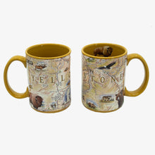 Load image into Gallery viewer, Yellowstone National Park Map Ceramic 16 oz Mug - By: XPLORER MAPS
