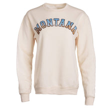 Load image into Gallery viewer, The Montana Way - Mountain Vibes Applique Crew in Cream
