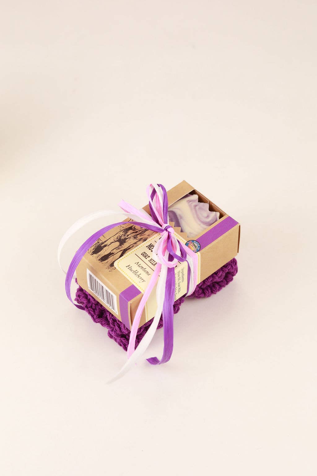 Gift Set with Montana Sage Goat Milk Soap & Handmade Wash Cloth - By: Windrift Hill