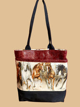 Load image into Gallery viewer, Wool &amp; Wax Everyday Tote with Slip and Zipper Pockets – By: Tally Ho Stitchery
