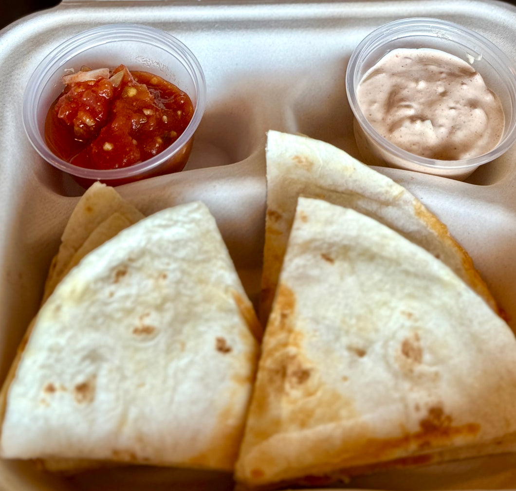 LuLu’s Saucy Chicken Quesadilla
