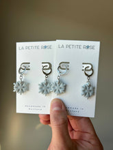 Load image into Gallery viewer, Baby Blue Winter Snowflake Earrings - By: La Petite Rose
