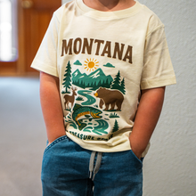 Load image into Gallery viewer, The Montana Scene - Montana Treasure State Toddler Tee - Natural
