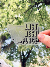 Load image into Gallery viewer, Last Best Place - Clear Montana Sticker - By: Creatively Leanne

